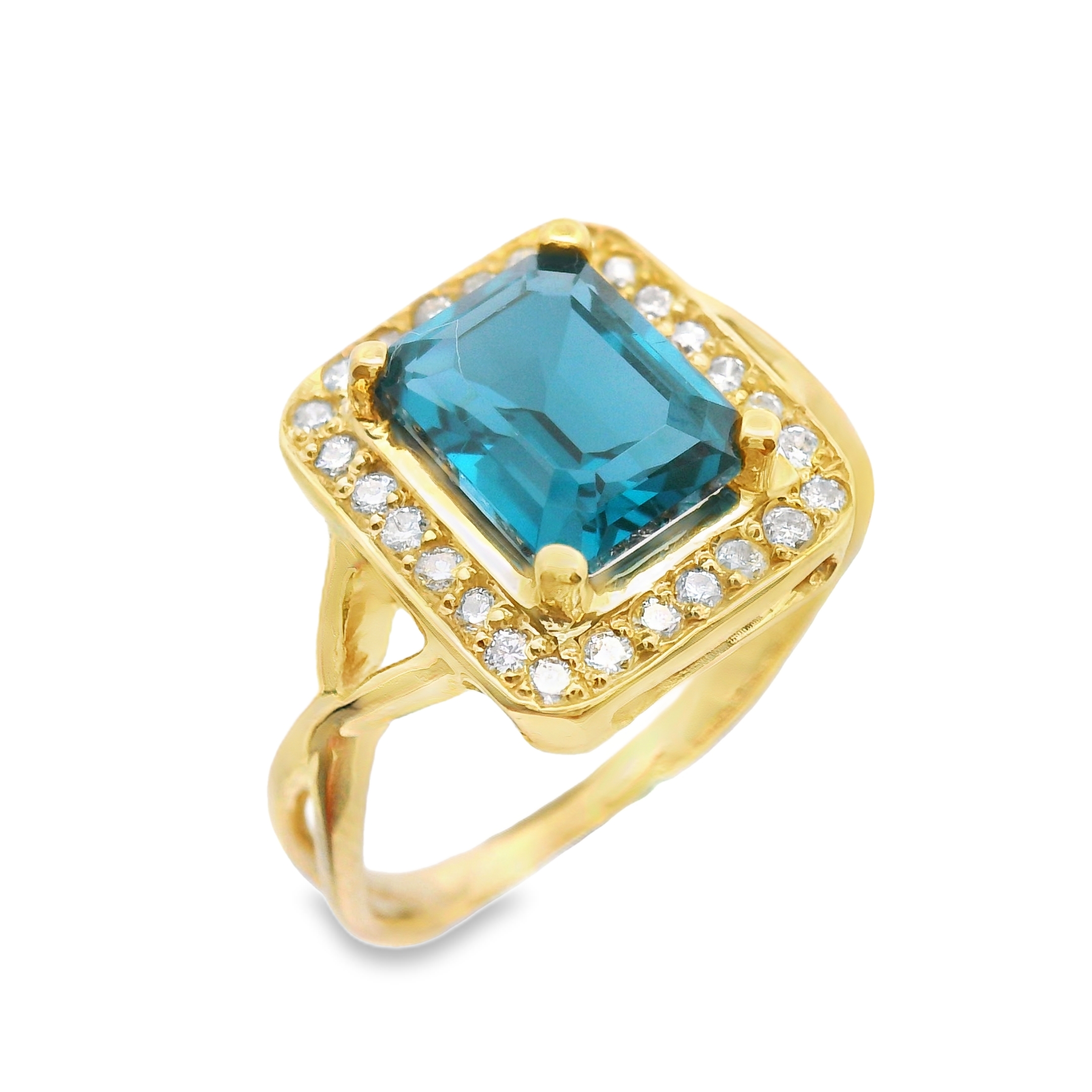 Nanogem London Blue Topaz Ring